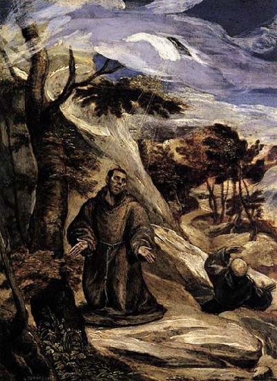 GRECO, El St Francis Receiving the Stigmata